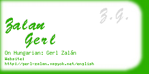 zalan gerl business card